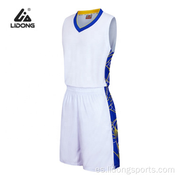 Diseño de uniforme de baloncesto de los hombres de la escuela personalizada al por mayor